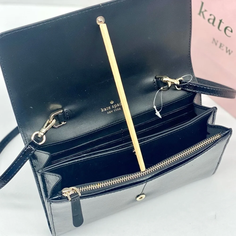 Kate Spade Sleek Black Crossbody Bag
